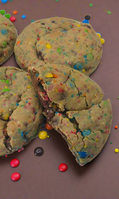 Taste The Rainbow MnM's and Sprinkles Cookie